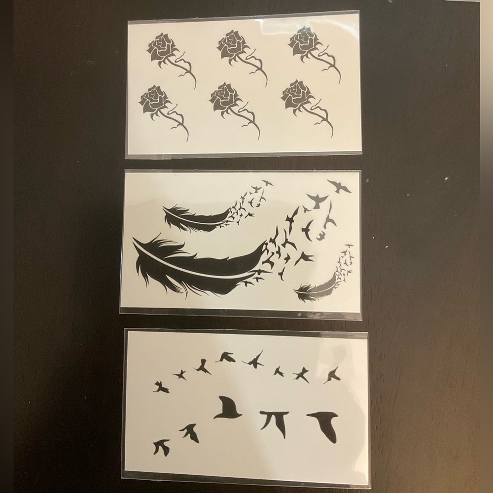 washable tattoos/ temporary tattoos